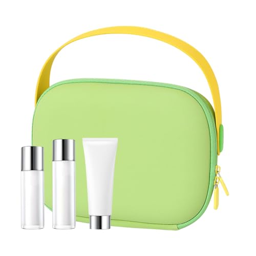 Reise-Kosmetik-Organizer, geräumige Make-up-Tasche, Mehrzweck-Reise-Kosmetiktasche mit Griff, stabile Kulturtasche für Make-up-Pinsel, Lotionen und Kosmetika, grün, Refer to description, Unisex von Foeirp