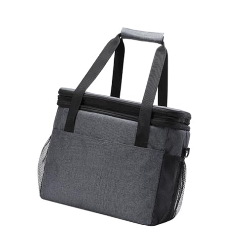 10/15/23L Doppelschichten Lunchbox Isolierte Tasche Thermotasche Kühltasche Picknicktasche Große Kapazität Lunchtasche Für Reisen von Fogun