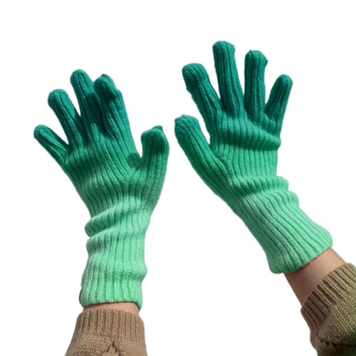 Fogun 1 Thermohandschuhe Elastischer Manschette 2-Finger Winterhandschuhe Warme Strickhandschuhe von Fogun