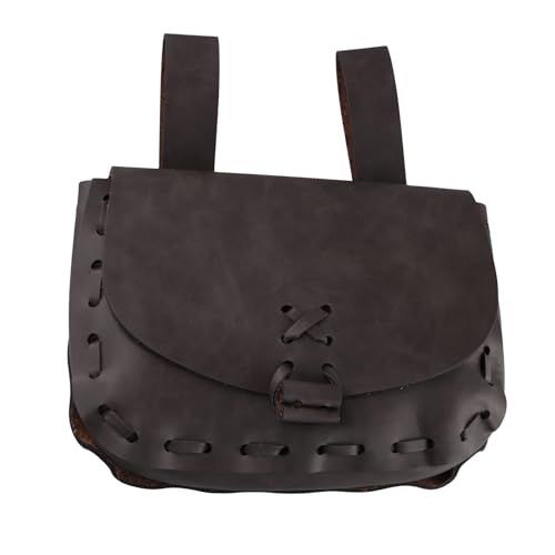 Fogun Leder Mittelalterliche Taille Pack Vintage Handarbeit Gürtel Taille Tasche Ledergürtel Mittelalterliche Nordische Geprägte Tasche von Fogun