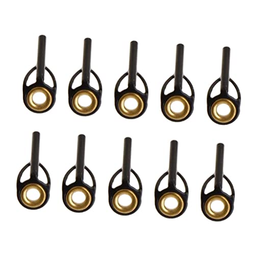 Folpus 10X Rotierende Stangenführungen Salzbeständige Spitzenringe Ösen Nachreparatur, Schwarz, 1,3 mm Folpus 10X Rotierende Stangenführungen Salzbeständige Spitzenringe Ösen Nachreparatur, Schwarz, 1,3 mm von Folpus