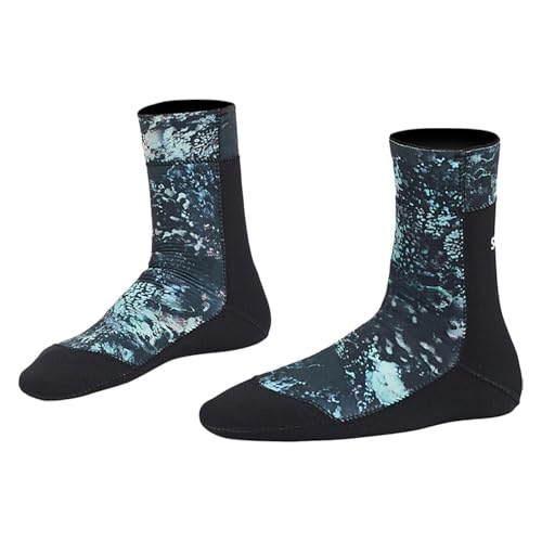 Folpus 5 mm Neopren-Tauchsocken, Neoprenanzug-Socken, Stiefel zum Schnorcheln, Surfen, Skifahren, Strand, für 42 bis 43 von Folpus