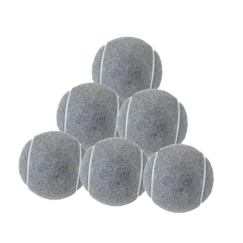 Folpus 6pcs Tennisbälle Training Bälle 6,4 cm Durchmesser für Anfängerausbildung für Enthusiasten Racquet Sports Aktivitäten, Grau Folpus 6pcs Tennisbälle Training Bälle 6,4 cm Durchmesser für Anfängerausbildung für Enthusiasten Racquet Sports Aktivitäten, Grau von Folpus