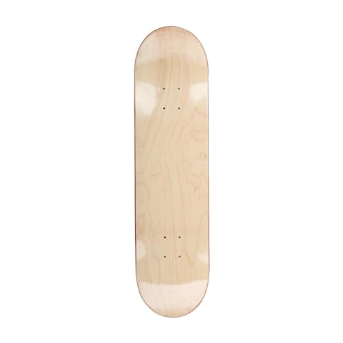 Folpus Blanko-Skateboard-Deck, kompaktes Kunstmalbrett, stabiles, unbemaltes Longboard, 31 x 8 Zoll, leichtes Deck für Kinder, Jungen und Mädchen, Kanadischer Ahorn von Folpus