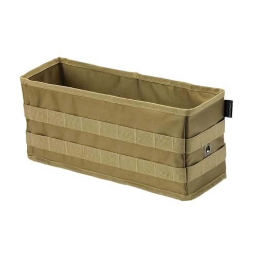 Folpus Camping-Tisch-Seiten-Aufbewahrungstasche, Kleinigkeiten-Tasche, faltbar, tragbar, schnelle Installation, Organizer-Tasche für Angeln, Picknicks, Khaki von Folpus