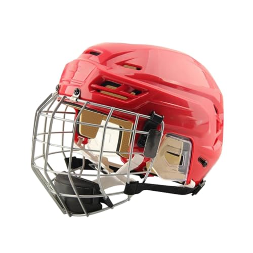 Folpus Eishockey -Helm -EIS Skate Helm einstellbares Spiel Übung Kopfbedeckung robuste atmungsaktive Trainingssportgeräte mit Käfig, M von Folpus