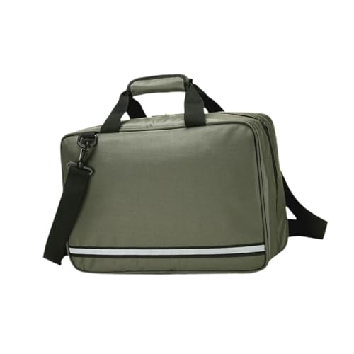 Folpus Erste-Hilfe-Tasche, leer, Erste-Hilfe-Tasche, wasserabweisend, First-Responder-Tasche für Auto, Wandern, Arbeitsplatz, GrÜn von Folpus