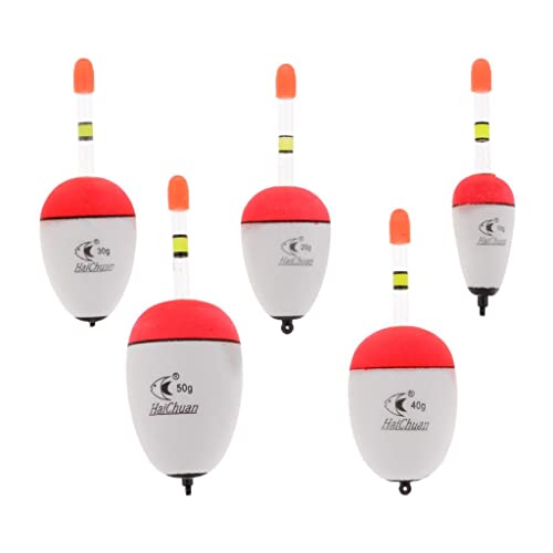 Folpus Hecht Zander Pose Pose Bright Floating Poses 5 Stück, Weiß + Rot, 10-50g Folpus Hecht Zander Pose Pose Bright Floating Poses 5 Stück, Weiß + Rot, 10-50g von Folpus