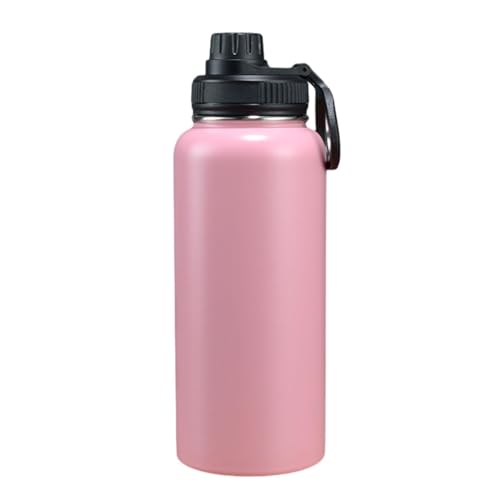 Folpus Isolierte Wasserflasche, Wasserkocher, Sportwasserflasche, Trinkflasche für Rucksackreisen, Pink Rot Folpus Isolierte Wasserflasche, Wasserkocher, Sportwasserflasche, Trinkflasche für Rucksackreisen, Pink Rot von Folpus