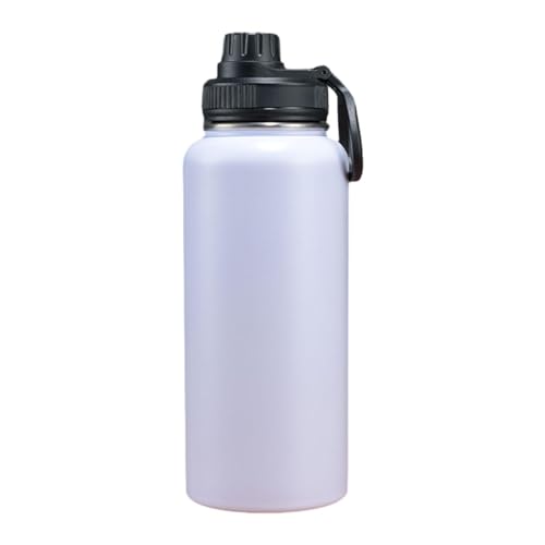 Folpus Isolierte Wasserflasche, Wasserkocher, Sportwasserflasche, Trinkflasche für Rucksackreisen, Weiß Folpus Isolierte Wasserflasche, Wasserkocher, Sportwasserflasche, Trinkflasche für Rucksackreisen, Weiß von Folpus