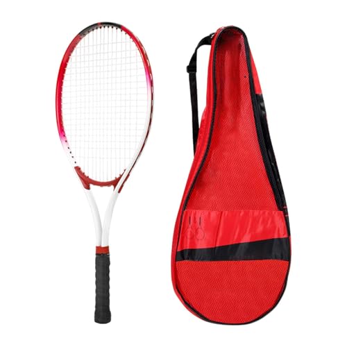 Folpus Tennisracket für Übungen im Freien und drinnen mit Aufbewahrungstasche für Sportler, Rot Folpus Tennisracket für Übungen im Freien und drinnen mit Aufbewahrungstasche für Sportler, Rot von Folpus