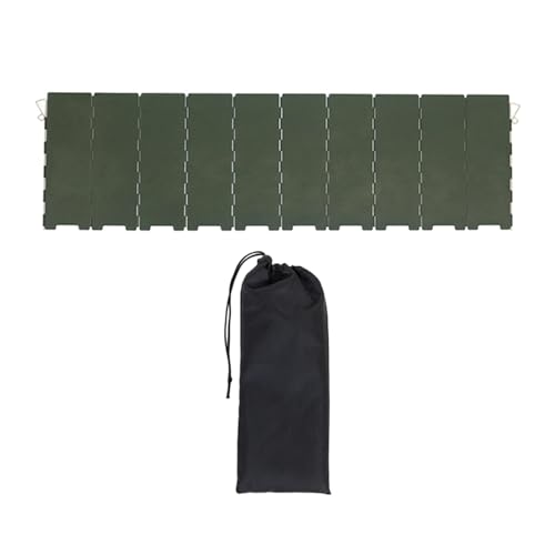 Folpus Zusammenklappbarer Windschutz für Outdoor-Kocher, zusammenklappbarer Windschutz mit Tragetasche, Windschutz für Gasofen, Campingofen zum Wandern, dunkelgrün Folpus Zusammenklappbarer Windschutz für Outdoor-Kocher, zusammenklappbarer Windschutz mit Tragetasche, Windschutz für Gasofen, Campingofen zum Wandern, dunkelgrün von Folpus