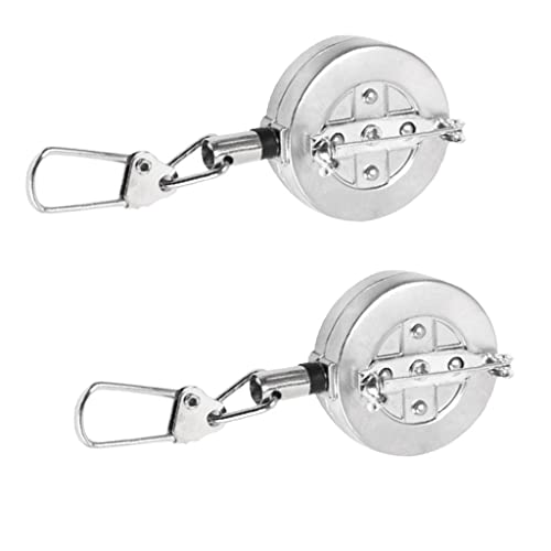 Fonowx 2X Fliegenfischen Zinger Retractor 1PCS Edelstahlstift auf Einziehbarer Rolle mit Fonowx 2X Fliegenfischen Zinger Retractor 1PCS Edelstahlstift auf Einziehbarer Rolle mit von Fonowx