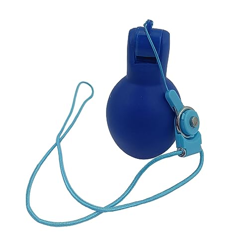 Fonowx Pfeife Sport Handpfeife, Sportpfeife mit Umhängeband, Trillerpfeife für Trainer, Schiedsrichter Pfeife, Hand Squeeze Whistles für Schiedsrichter, Sportlehrer, Hundetrainer, Blau von Fonowx