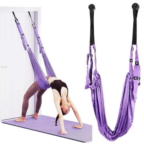 Fonyet Aerial Yoga Hängematte Hochelastischer Yogatuch zum Aufhängen Verstellbarer Yoga Schaukel Aerial Yoga Seil für Reha Pilates Ballett Cheerleading Spagat Gymnastik Fonyet Aerial Yoga Hängematte Hochelastischer Yogatuch zum Aufhängen Verstellbarer Yoga Schaukel Aerial Yoga Seil für Reha Pilates Ballett Cheerleading Spagat Gymnastik von Fonyet