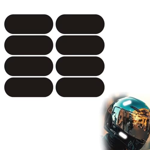 Fonyiunce 8 Stück Reflektoren Aufkleber Fahrrad, Reflektor Nacht Sichtbarkeit Signalisierung, Schwarz Reflektierende Aufkleber, Starke Haftung, Universal Reflektor Aufkleber Set, Für Helm Motorradhelm Fonyiunce 8 Stück Reflektoren Aufkleber Fahrrad, Reflektor Nacht Sichtbarkeit Signalisierung, Schwarz Reflektierende Aufkleber, Starke Haftung, Universal Reflektor Aufkleber Set, Für Helm Motorradhelm von Fonyiunce