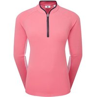 FootJoy 1/4 Zip LS Sun Pro Shirt Stretch Midlayer pink von FootJoy