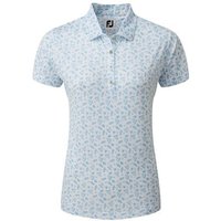 FootJoy Floral Print Halbarm Polo weiß von FootJoy