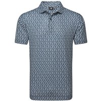 FootJoy Floral Sketch Print Lisle Halbarm Polo weiß FootJoy Floral Sketch Print Lisle Halbarm Polo weiß von FootJoy