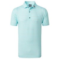 FootJoy Half Moon Geo Halbarm Polo türkis von FootJoy