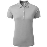 FootJoy Heather Self-Collar Halbarm Polo hellgrau FootJoy Heather Self-Collar Halbarm Polo hellgrau von FootJoy