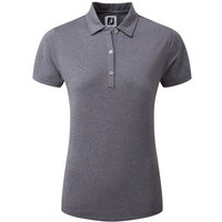 FootJoy Heather Self-Collar Halbarm Polo navy von FootJoy