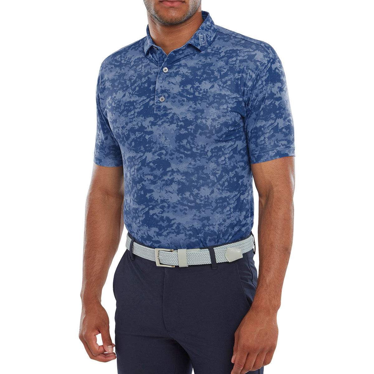 FootJoy Men's Cloud Camo Golf Polo Shirt, Mens, Twilight, Small | American Golf von FootJoy
