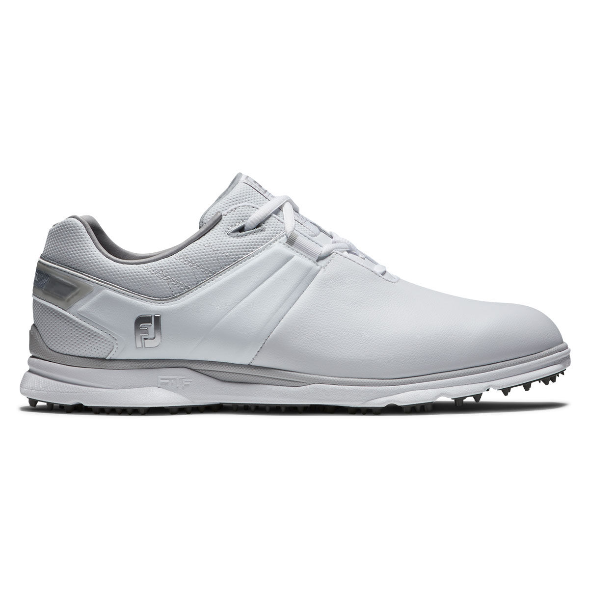 FootJoy Mens White and Grey Pro SL Waterproof Spikeless Regular Fit Golf Shoes, Size: 9.5 | American Golf von FootJoy