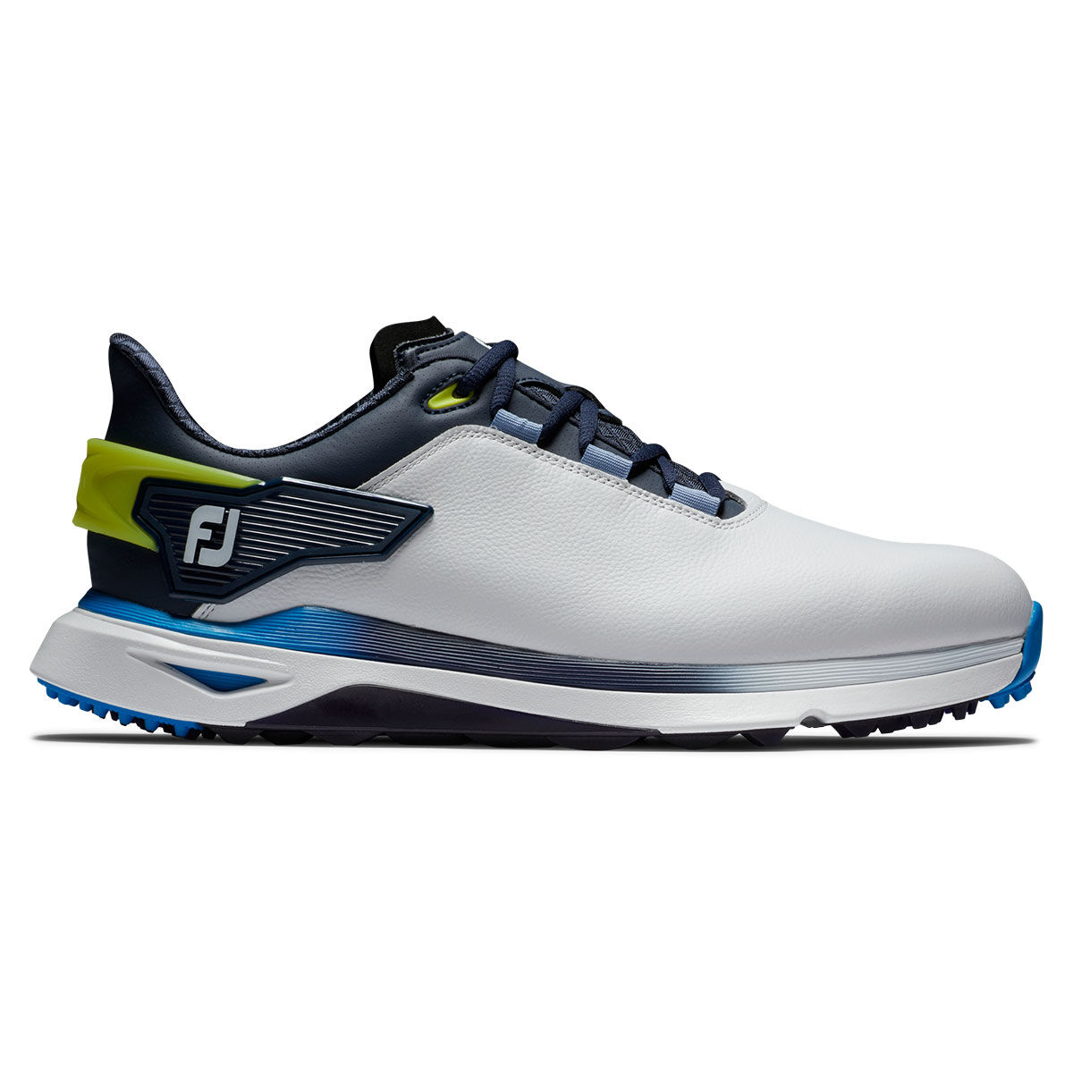 FootJoy Men's Pro SLX Spikeless Waterproof Golf Shoes, Mens, White/navy blue, 10.5, Regular | American Golf von FootJoy