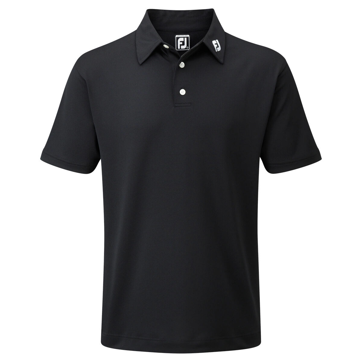 FootJoy Men's Stretch Pique Solid Colour Golf Polo Shirt, Mens, Black, Xxl | American Golf von FootJoy