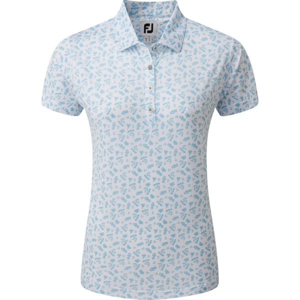 FootJoy Polo Floral weißblau von FootJoy