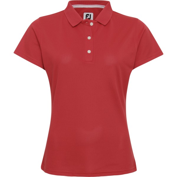 FootJoy Polo Stretch Pique Solid rot von FootJoy