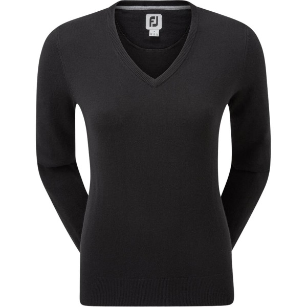 FootJoy Pullover Wool Blend V-Neck schwarz von FootJoy