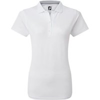 FootJoy Stretch Pique Solid Halbarm Polo weiß von FootJoy