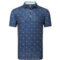 FootJoy The 19th Hole Halbarm Polo blau FootJoy The 19th Hole Halbarm Polo blau von FootJoy