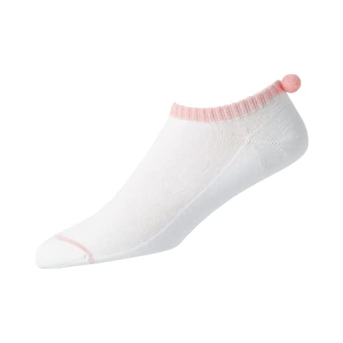 Footjoy Damen Prodry Lightweight Pom Socken, Weiß, Einheitsgröße von FootJoy