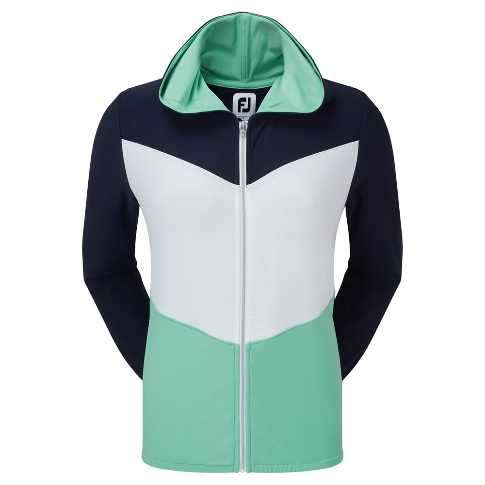 'Footjoy Hoodie Jacke Damen weiss/navy/mint' 'Footjoy Hoodie Jacke Damen weiss/navy/mint' von FootJoy