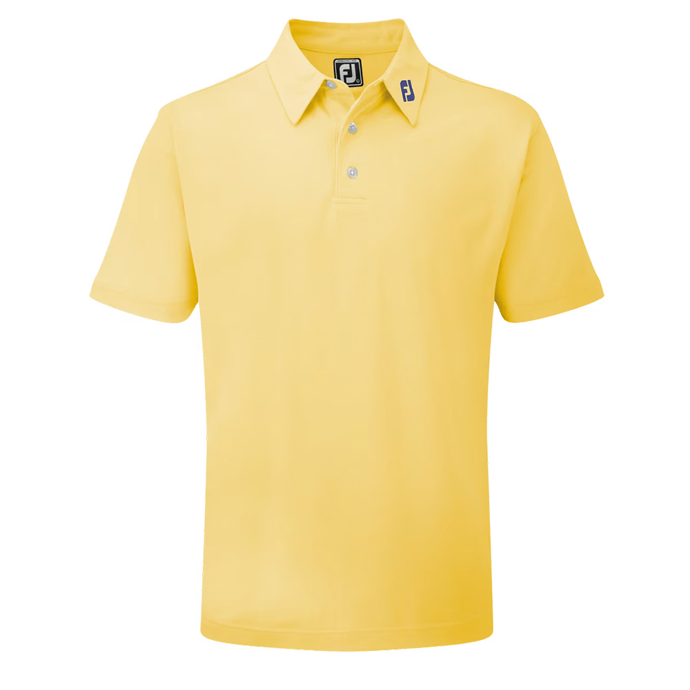 'Footjoy Pique Solid Stretch Polo gelb' von FootJoy