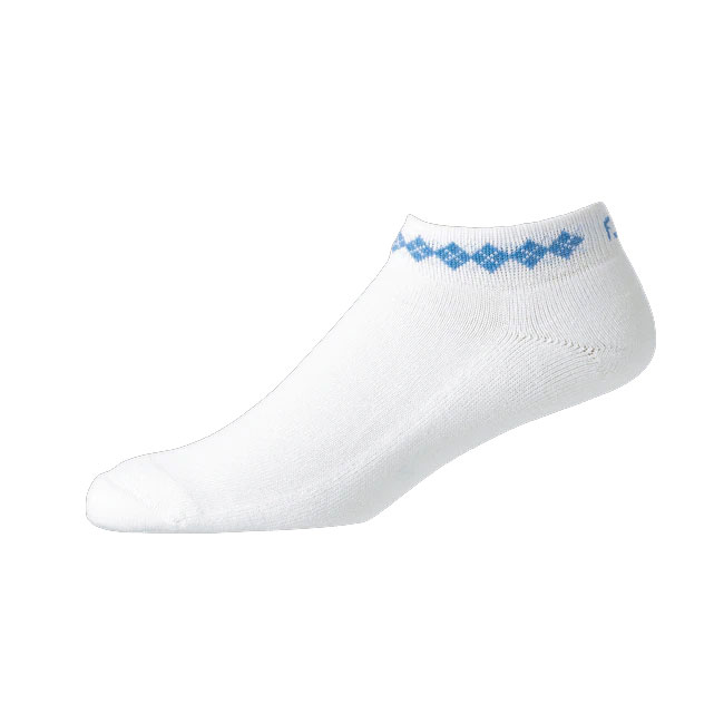 'Footjoy ProDry LW Argyle Damen Golfsocken weiss/blau' von FootJoy