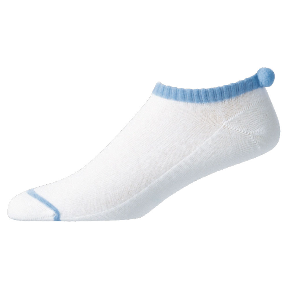 'Footjoy ProDry Pom Pom Damengolfsocken weiss/hblau' 'Footjoy ProDry Pom Pom Damengolfsocken weiss/hblau' von FootJoy