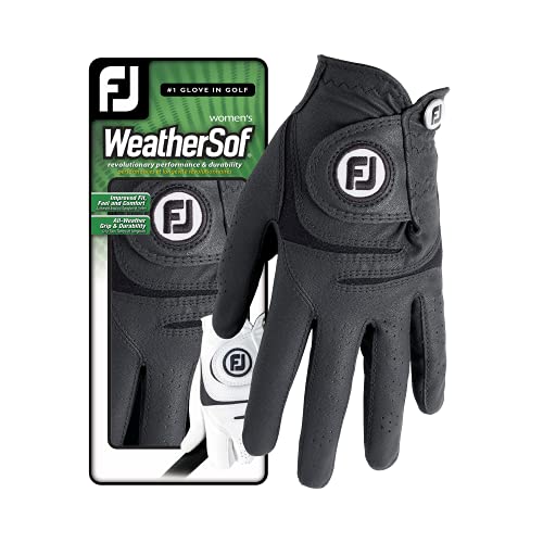 Footjoy Weathersof Golfhandschuhe, Damen, Schwarz, M/L von FootJoy