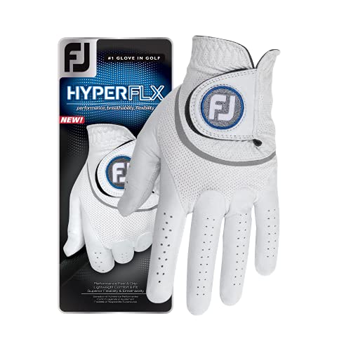 FootJoy HyperFLX Damen Golfhandschuhe, Weiß, M/L von FootJoy