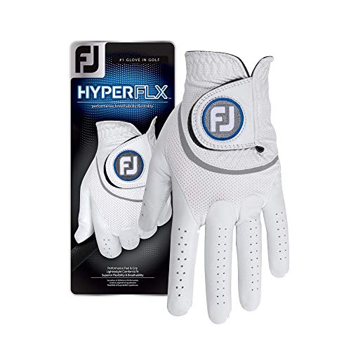 Footjoy Herren HyperFLX Golfhandschuhe, Weiß, XXL von FootJoy