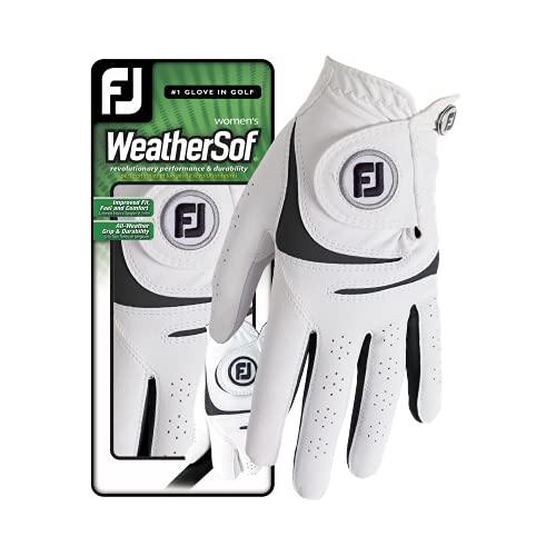 FootJoy WeatherSof Damen Golfhandschuh, Weiß, M/L von FootJoy