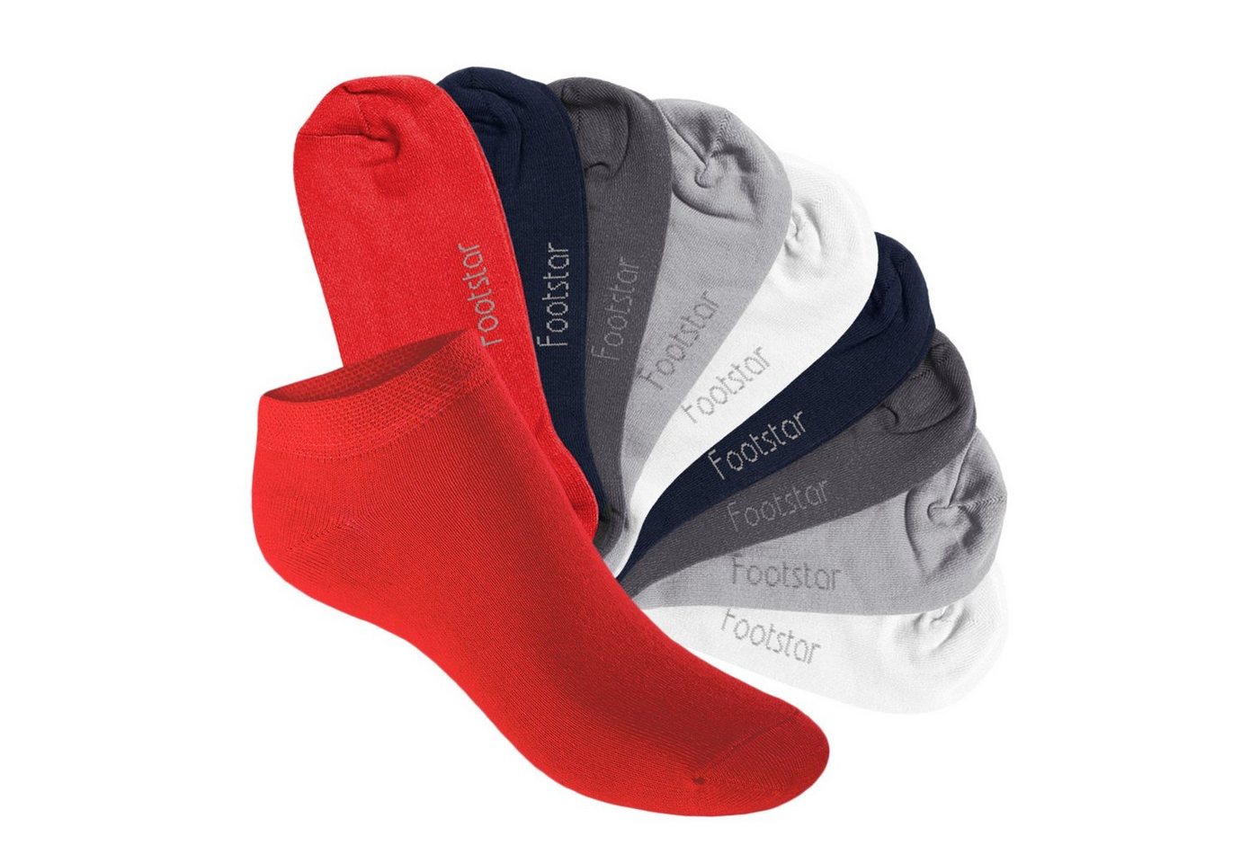 Footstar Kurzsocken Kinder Sneaker Socken (10 Paar) - Kurze Socken für Kids von Footstar
