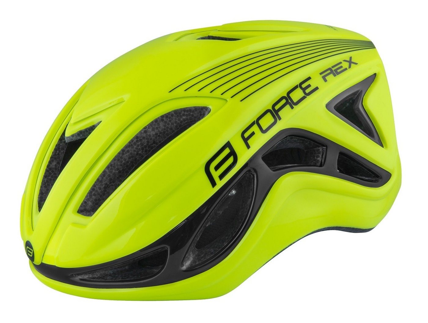 FORCE Fahrradhelm Helm FORCE REX gelb schwarz L - XL von Force