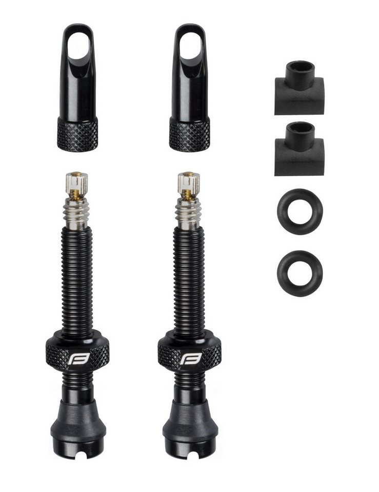 FORCE Fahrradschlauch Force Fahrrad Ventilsatz für Tubeless 2 x SV 44 mm Schwarz FORCE Fahrradschlauch Force Fahrrad Ventilsatz für Tubeless 2 x SV 44 mm Schwarz von Force