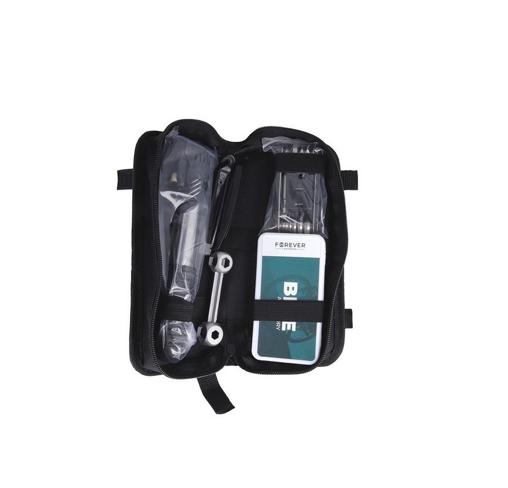 Forever Fahrrad-Reparaturset Multitool Inbuss Pumpe Flickset Schraubendreher Universalschlüssel, 16-St. Forever Fahrrad-Reparaturset Multitool Inbuss Pumpe Flickset Schraubendreher Universalschlüssel, 16-St. von Forever