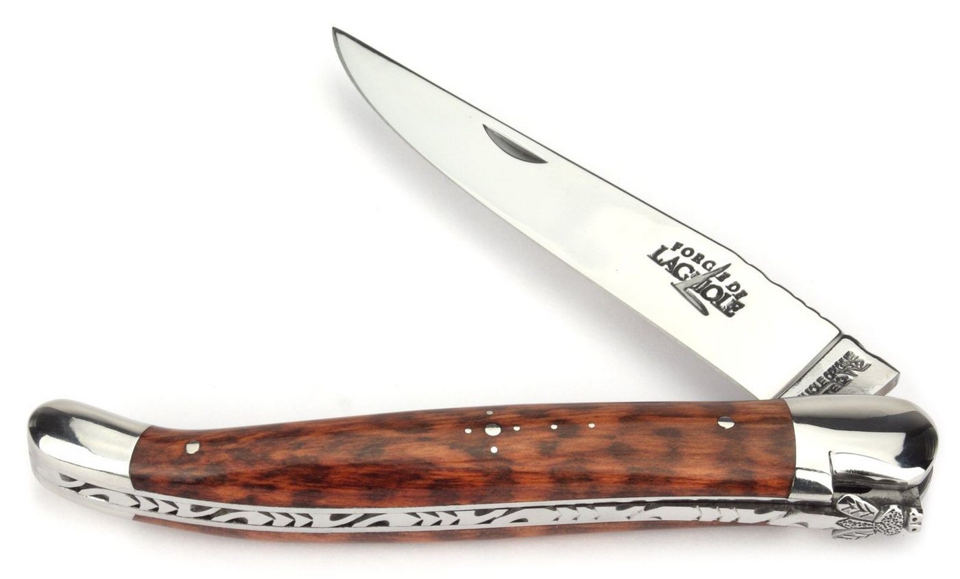 Forge de Laguiole Taschenmesser 1212 F IN AM BRI, "Collection" - Griff 12cm Amourette - Feder verziert - Stahl glänzend Forge de Laguiole Taschenmesser 1212 F IN AM BRI, "Collection" - Griff 12cm Amourette - Feder verziert - Stahl glänzend von Forge de Laguiole