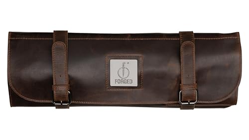Forged Essentials Messertasche Leder, Rolltasche, 11 Fächer, Rindsleder Forged Essentials Messertasche Leder, Rolltasche, 11 Fächer, Rindsleder von Forged